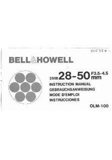 Bell and Howell 28-50/3.5-4.5 manual
